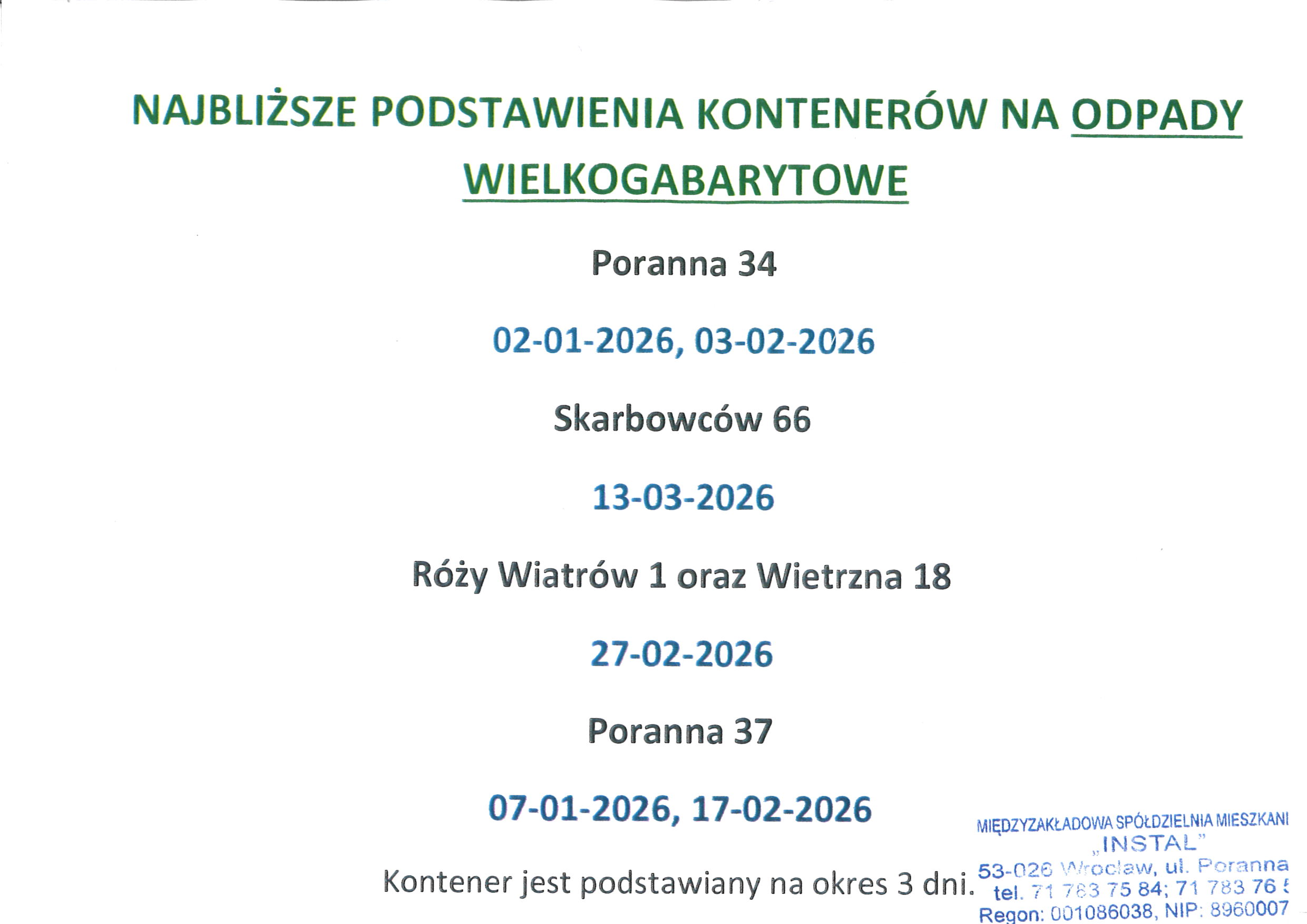 gabaryty Skarbowców